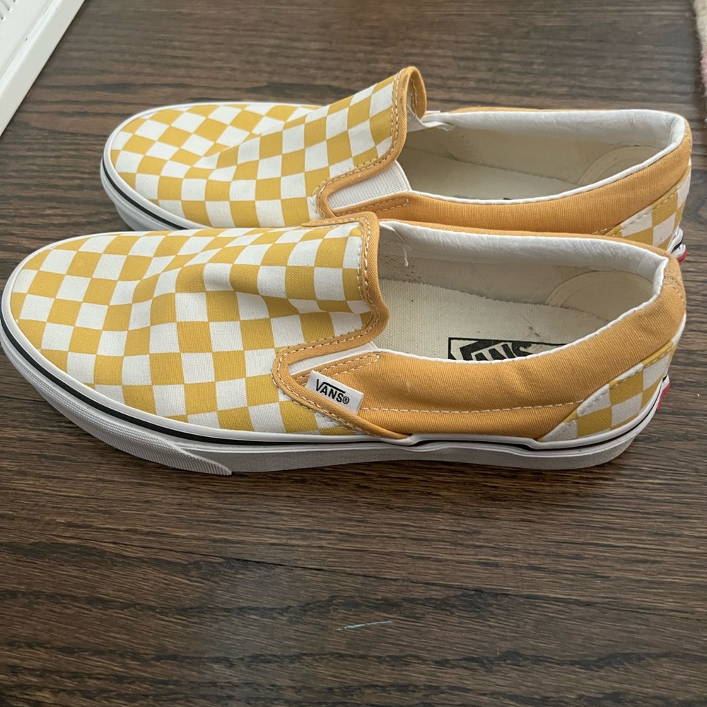Yellow Checkered Vans